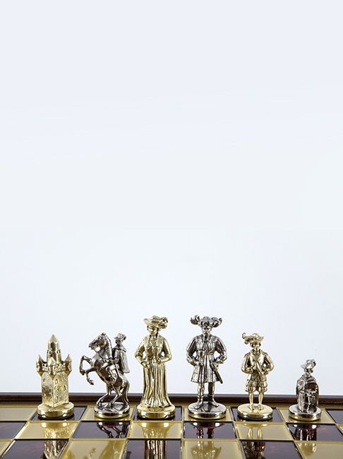 Medieval Knight Green Chess set