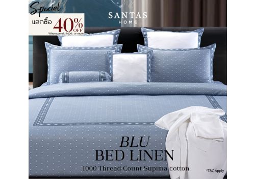 BLU BOUDOIR PILLOWCASE